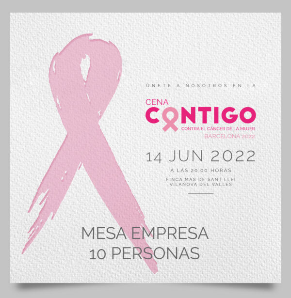 Mesa Empresa Cena Contigo Vilanova 2022 - 10 personas