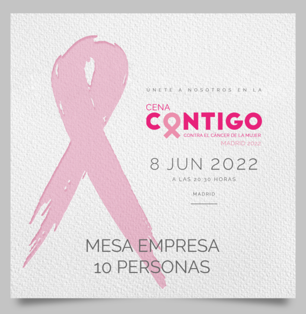 Mesa Empresa - Cena Contigo Madrid 2022 - 10 personas
