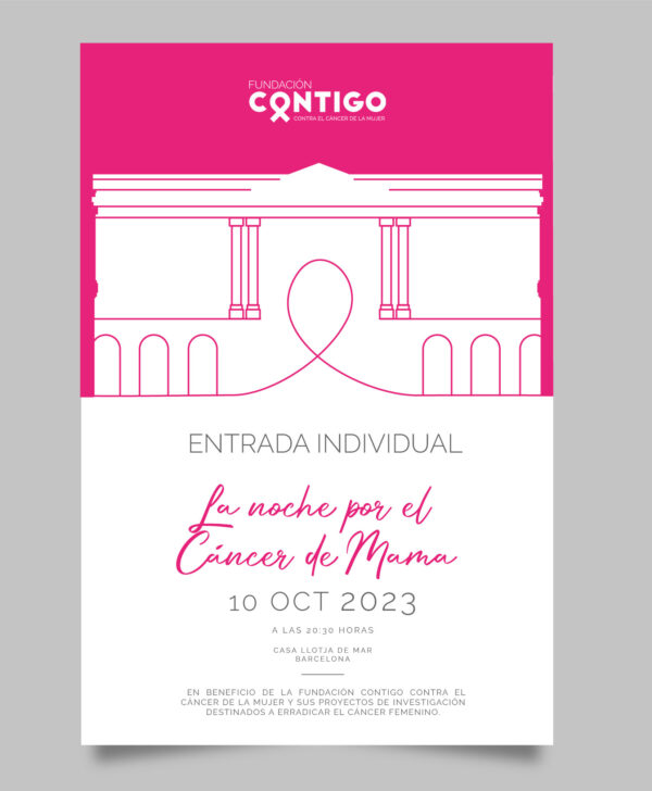 Entrada Individual Cena Contigo Barcelona 2023