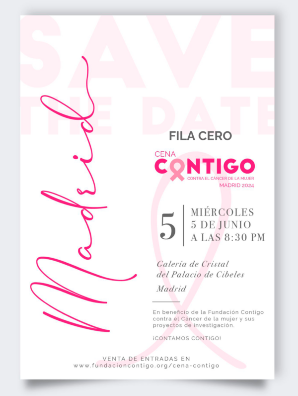 Fila Cero Cena Contigo Madrid 2024 - Donativo