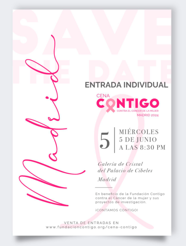 Entrada Cena Contigo Madrid 2024