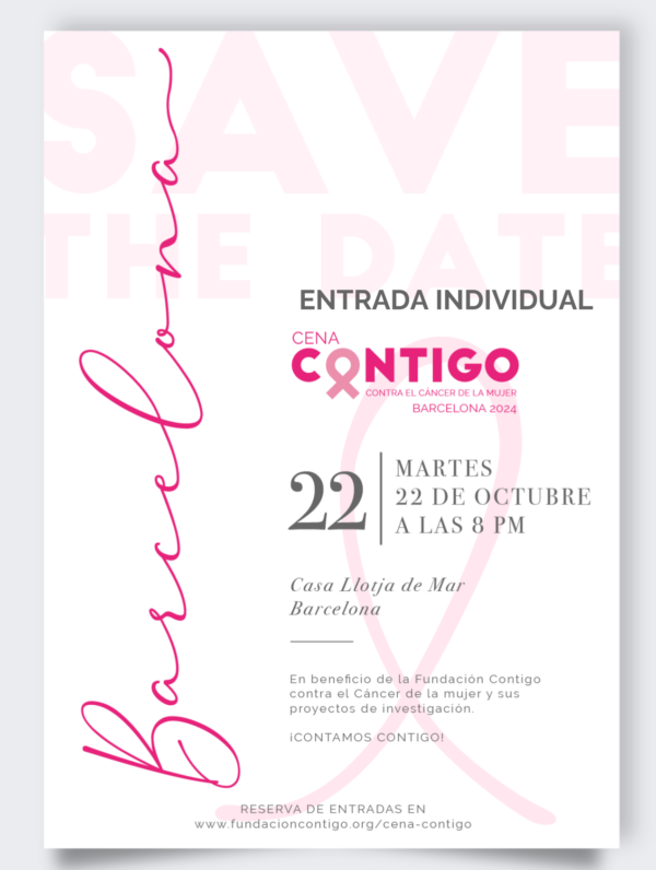 Entrada Individual Cena Contigo Barcelona 2024
